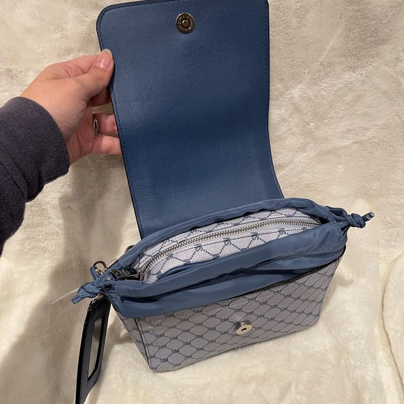 💙 Steve Madden Ocean Bfern 2 Purses in One Cross Body Bag and Credit Card Case - Picture 10 of 17